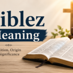 An open Bible resting on an ancient wooden table, illuminated by warm golden light streaming from above. Soft rays of light and subtle parchment textures create a peaceful, spiritual atmosphere, symbolizing biblical meaning, wisdom, faith, and divine understanding.